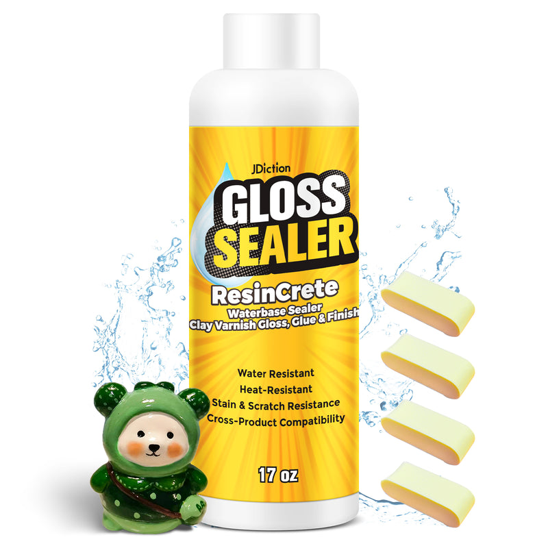 JDiction Gloss Sealer for ResinCrete & Clay - 17OZ
