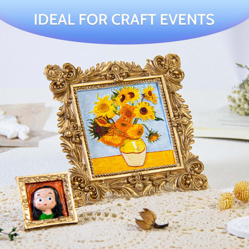 JDiction ResinCrete Trinket Tray Kit  - 17 PCS