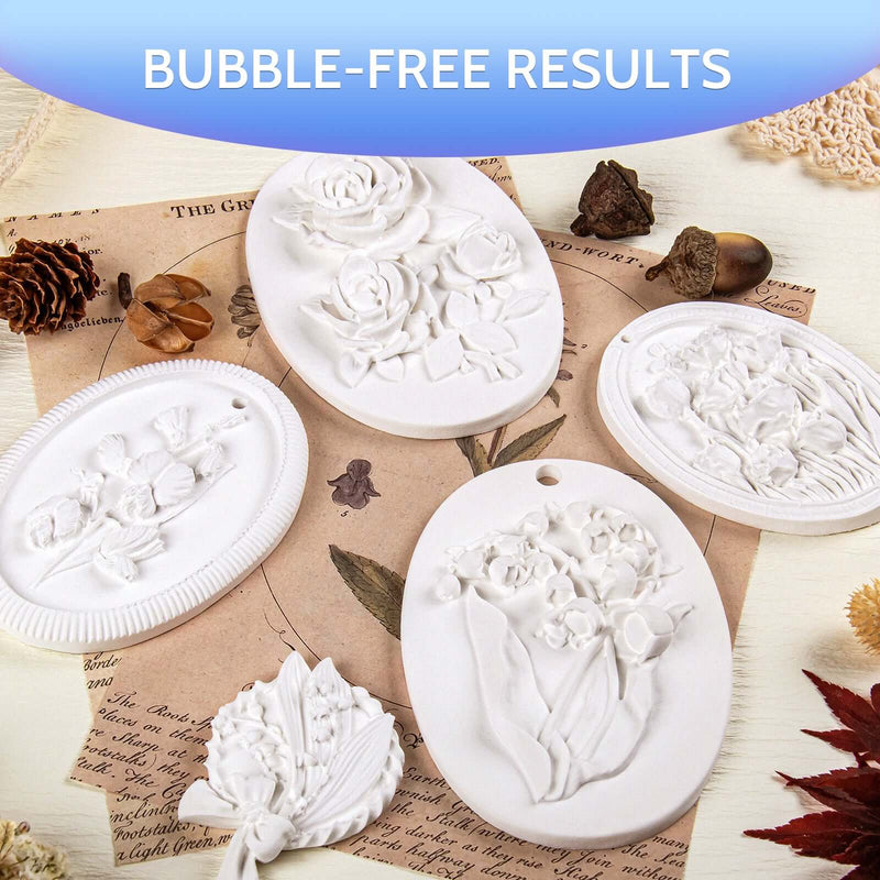 JDiction ResinCrete Trinket Tray Kit  - 17 PCS