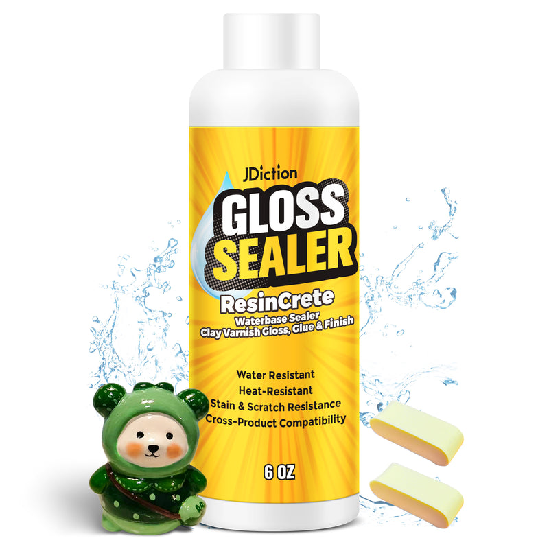 JDiction Gloss Sealer for ResinCrete & Clay - 6OZ