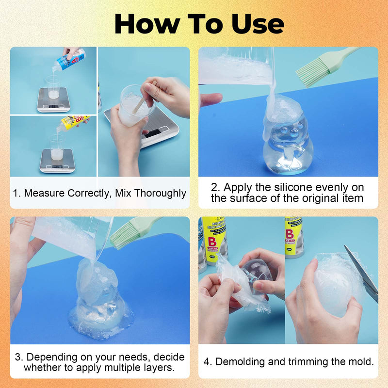 JDiction Brush-On Silicone Mold Making Kit - 20OZ