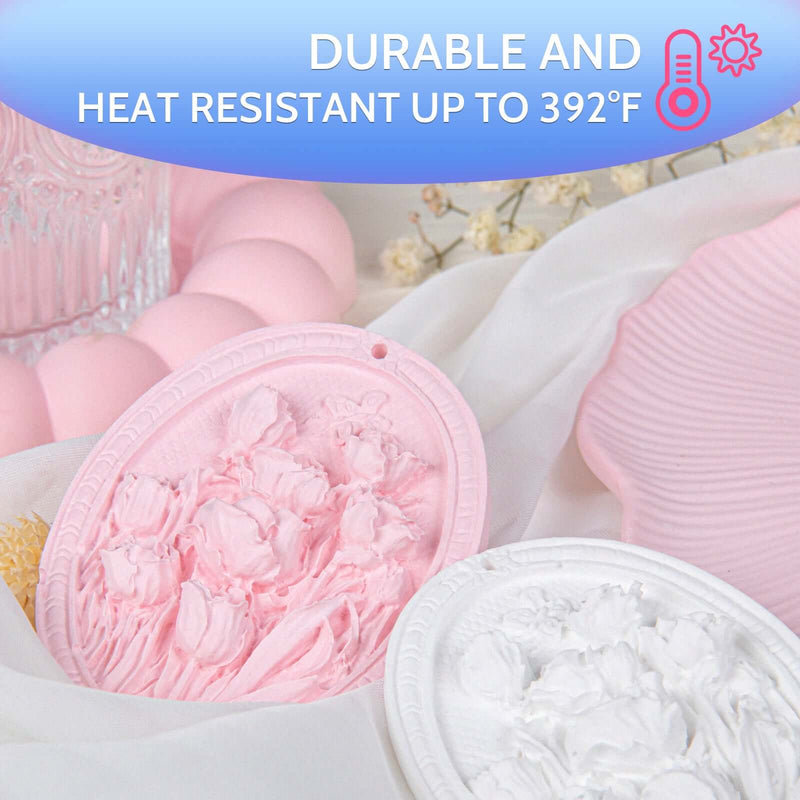 JDiction ResinCrete Trinket Tray Kit  - 17 PCS