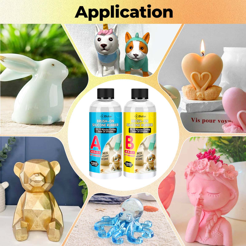 JDiction Brush-On Silicone Mold Making Kit - 20OZ