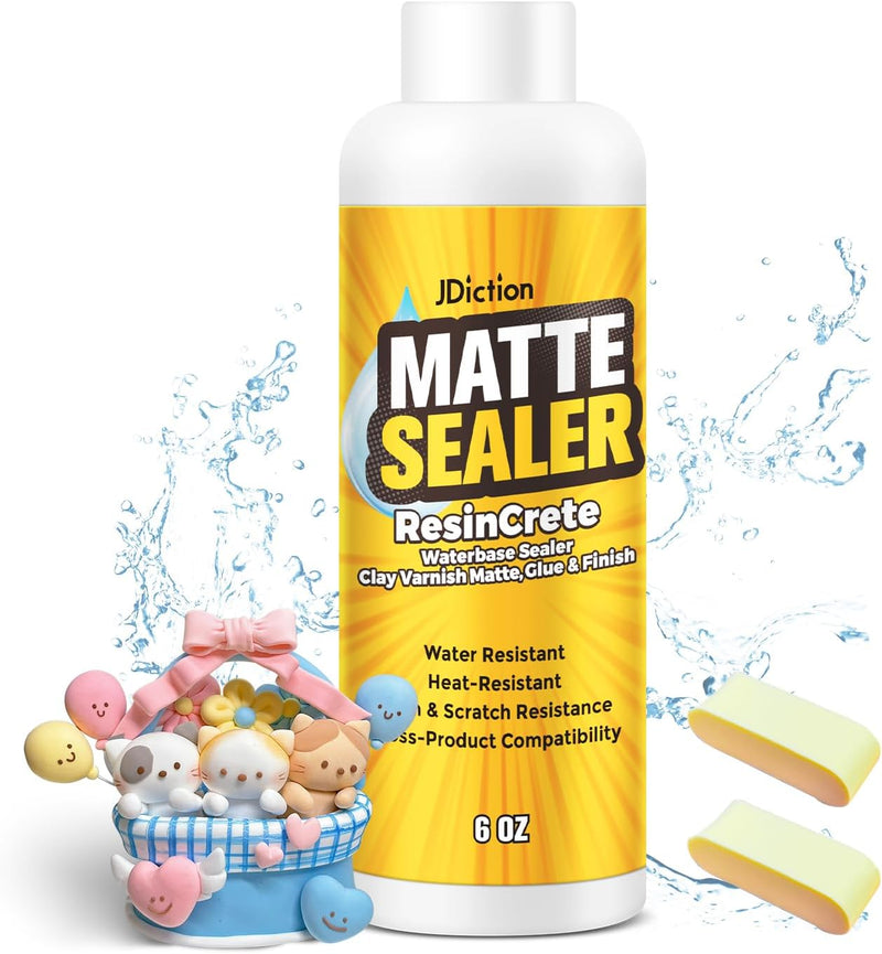 JDiction Matte Sealer for ResinCrete & Clay - 6OZ