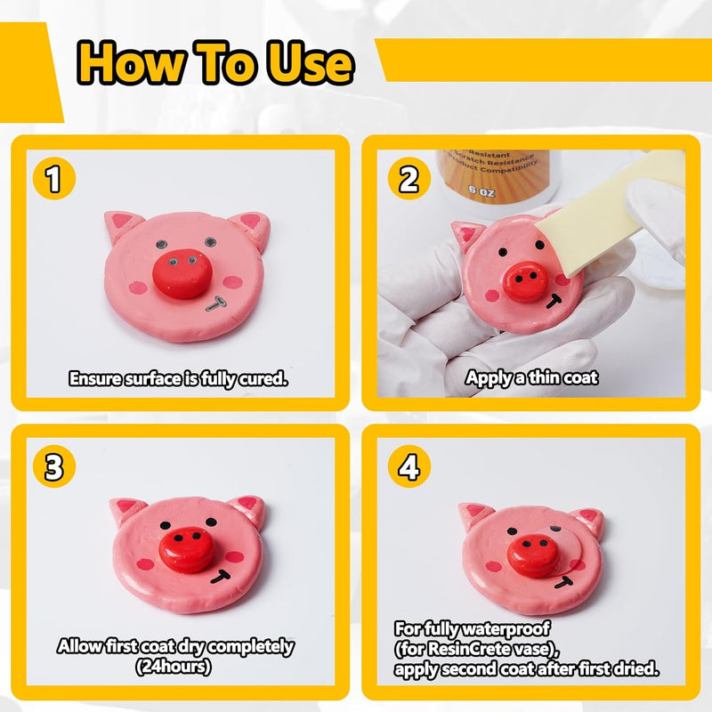 JDiction Matte Sealer for ResinCrete & Clay - 6OZ