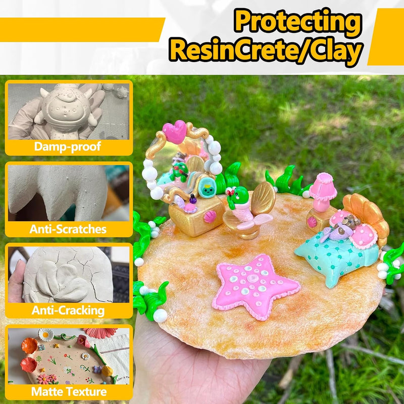 JDiction Matte Sealer for ResinCrete & Clay - 6OZ