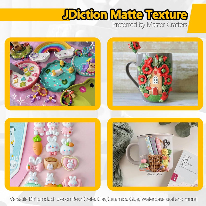 JDiction Matte Sealer for ResinCrete & Clay - 6OZ