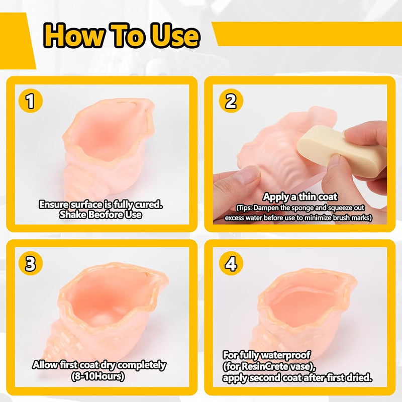 JDiction Sealer Set for ResinCrete & Clay – Gloss 6OZ + Matte 6OZ