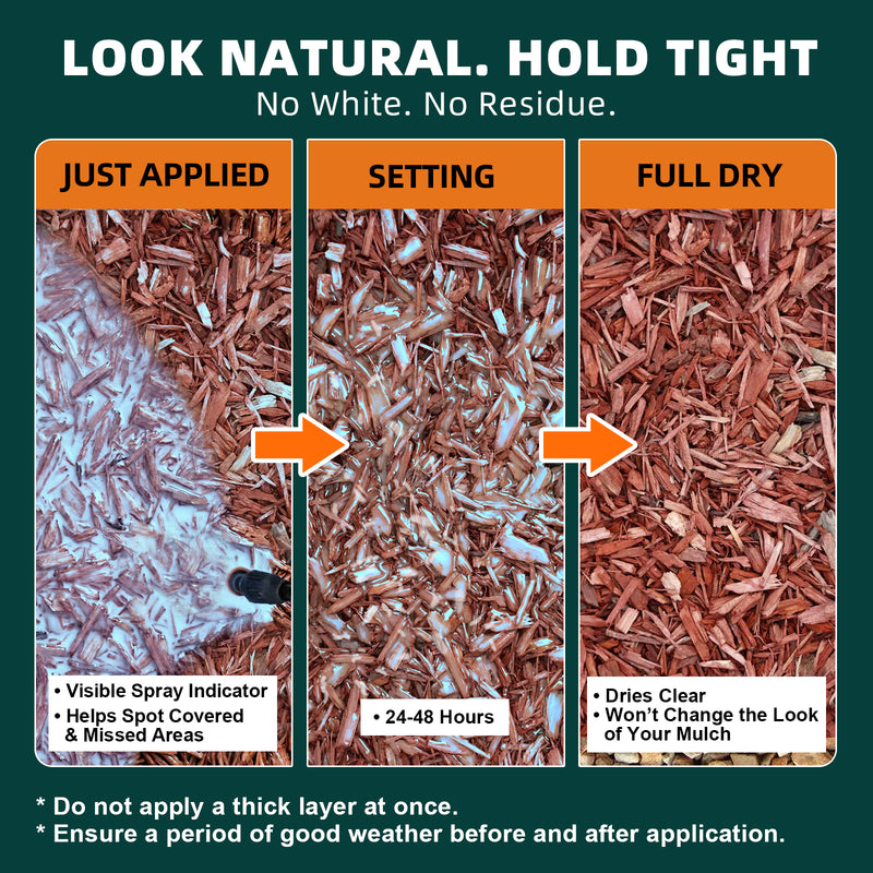 JDiction Upgraded Mulch Glue for Landscaping - 32oz / 1 Gallon