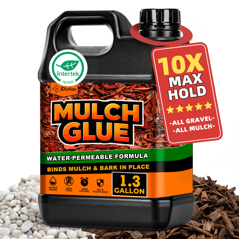 JDiction Upgraded Mulch Glue for Landscaping - 32oz / 1 Gallon