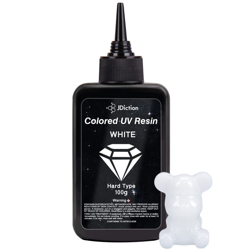 JDiction Colored UV Resin 100g - 4 colors Black Blue Purple White
