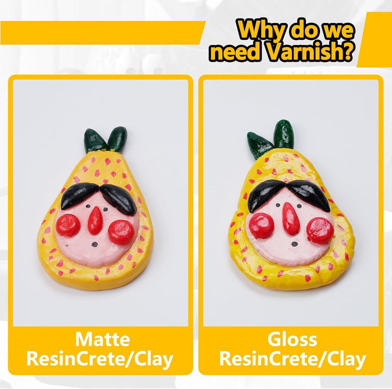 JDiction Sealer Set for ResinCrete & Clay – Gloss 6OZ + Matte 6OZ