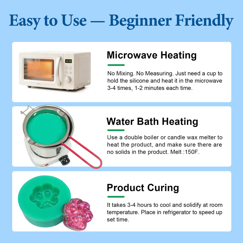 JDiction Remeltable Silicone Mold Making Kit, 16OZ