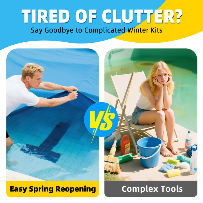 JDiction Winter Pool Closing Kit 16Oz - 3 in 1 Pool Winterizing Kit