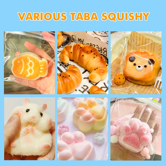 JDiction Taba Squishy Making Kit - Cat Paw & Taiyaki  - 64PCS