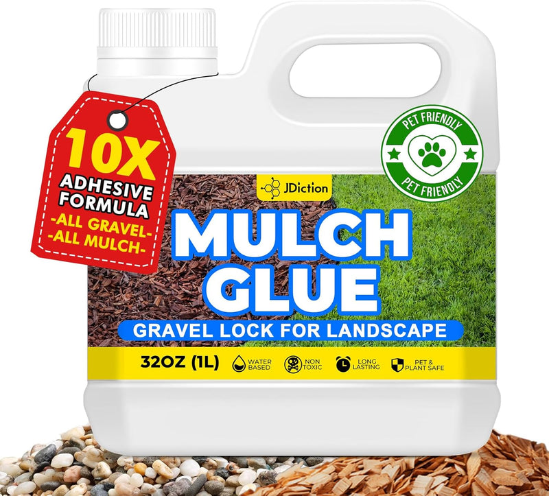 JDiction Mulch Glue for Landscaping - 32oz / 1 Gallon