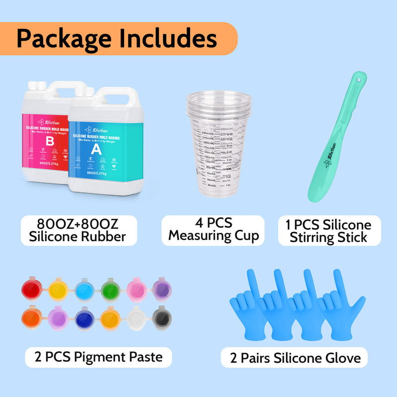 JDiction Silicone Mold Making Kit - 160OZ