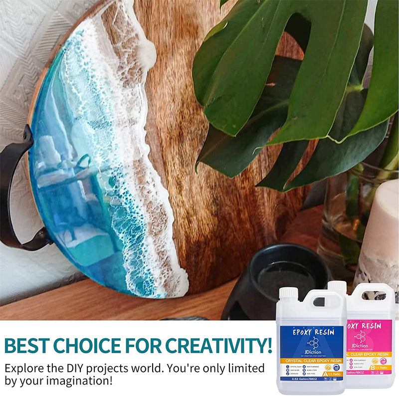 JDiction Crystal Clear Epoxy Resin - 1 Gallon